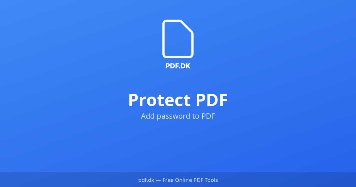 Pds Pretec Protect PDF - Add Password Free | PDF.dk